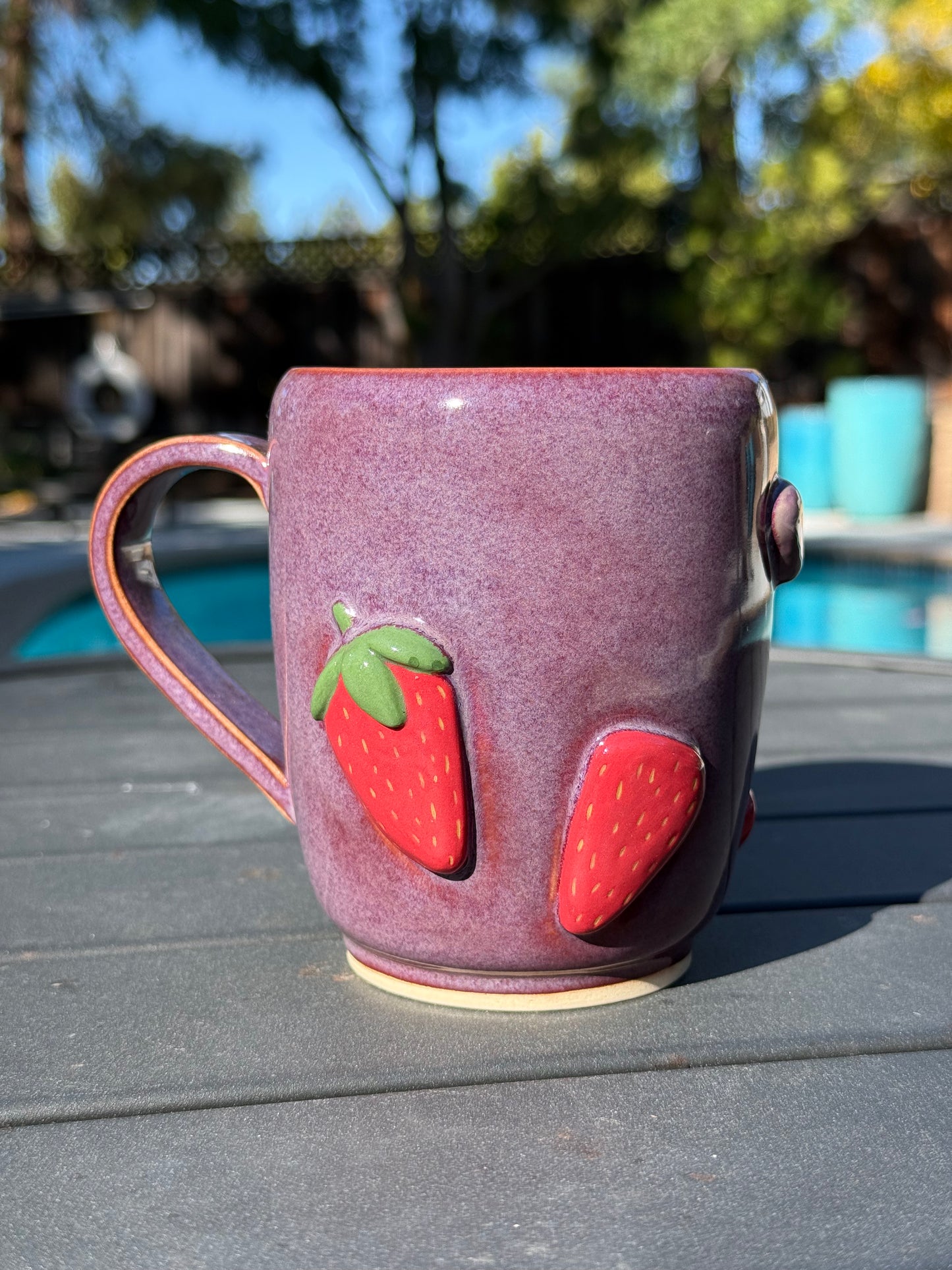 Purple 3D Berries Mug