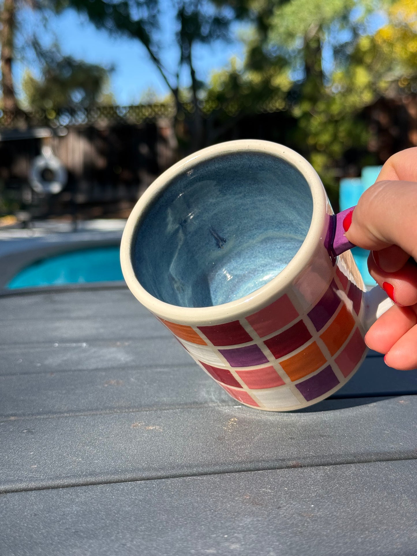 Small Checkered Mug