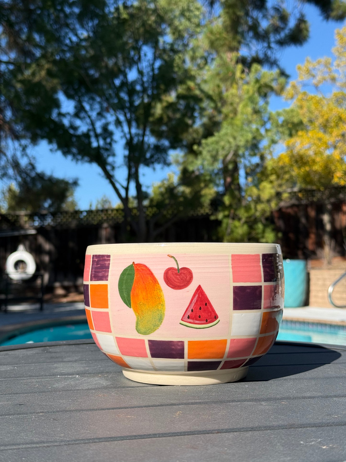 Checkered Fruit Bowl, 3 (Second)
