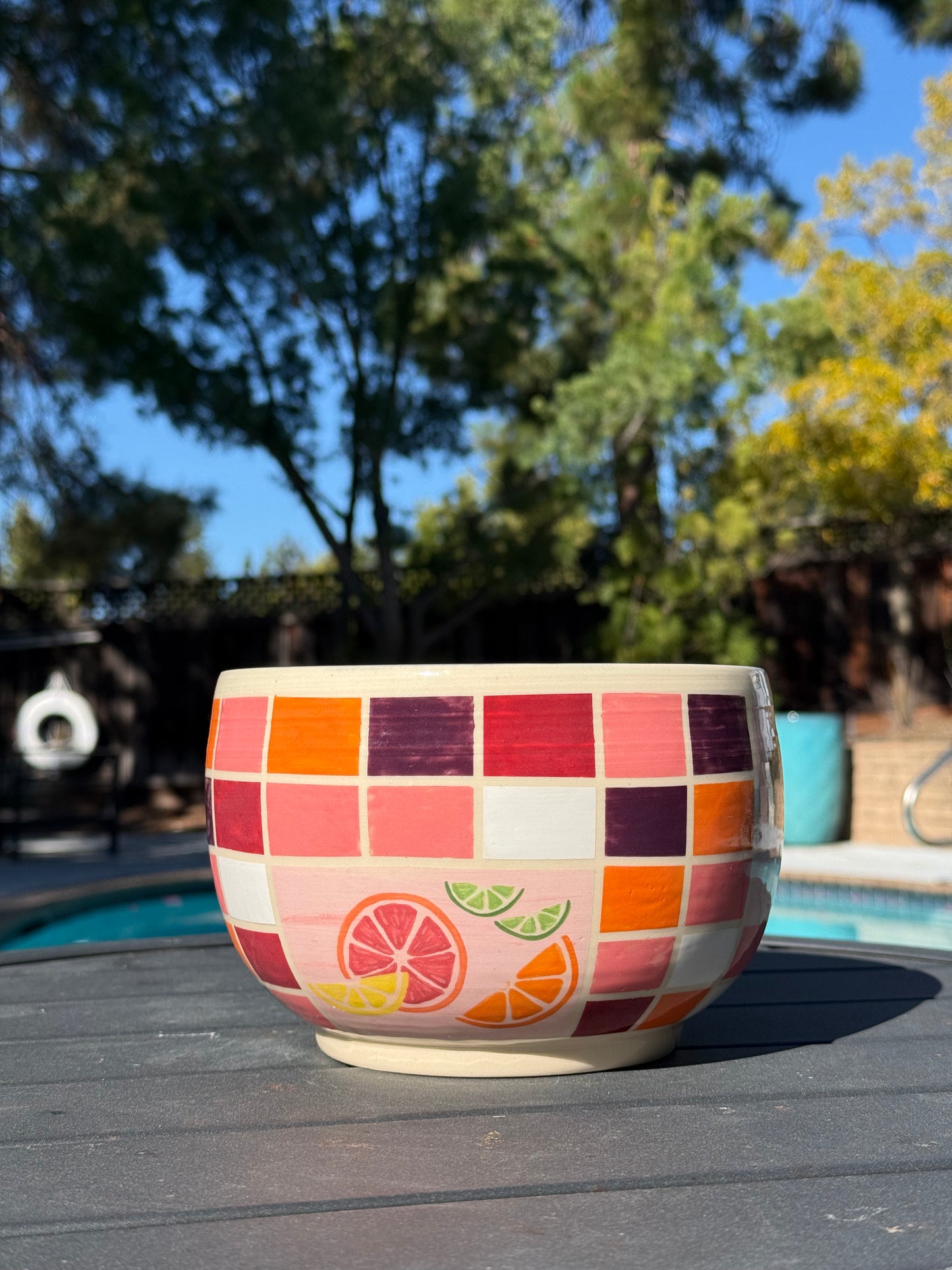 Checkered Fruit Bowl, 3 (Second)