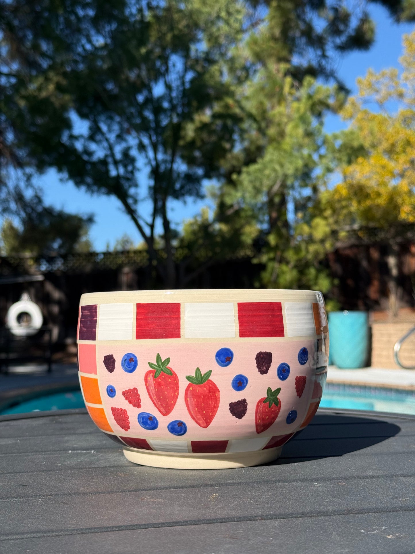 Checkered Fruit Bowl, 3 (Second)
