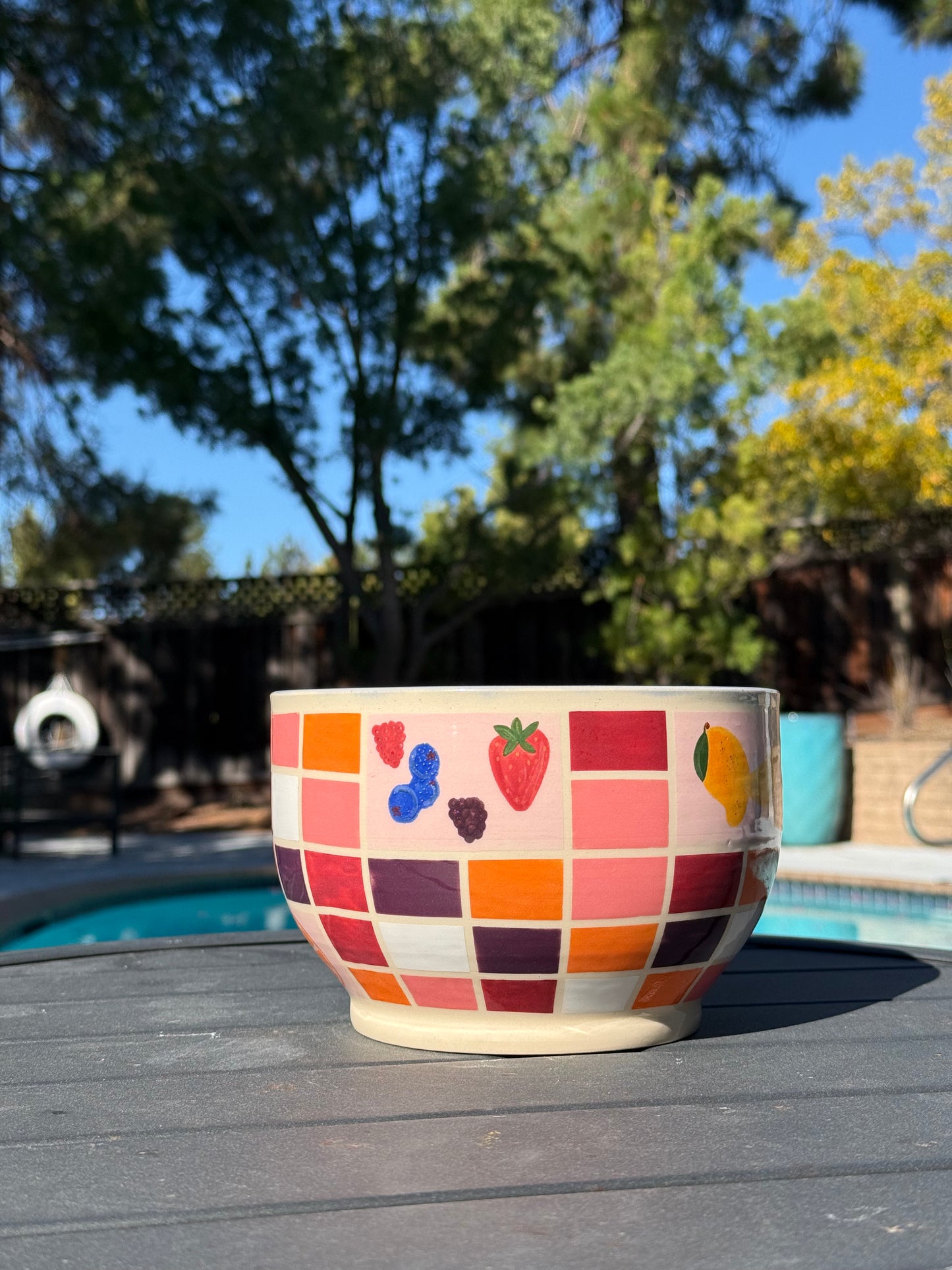 Checkered Fruit Bowl, 7 (Second)
