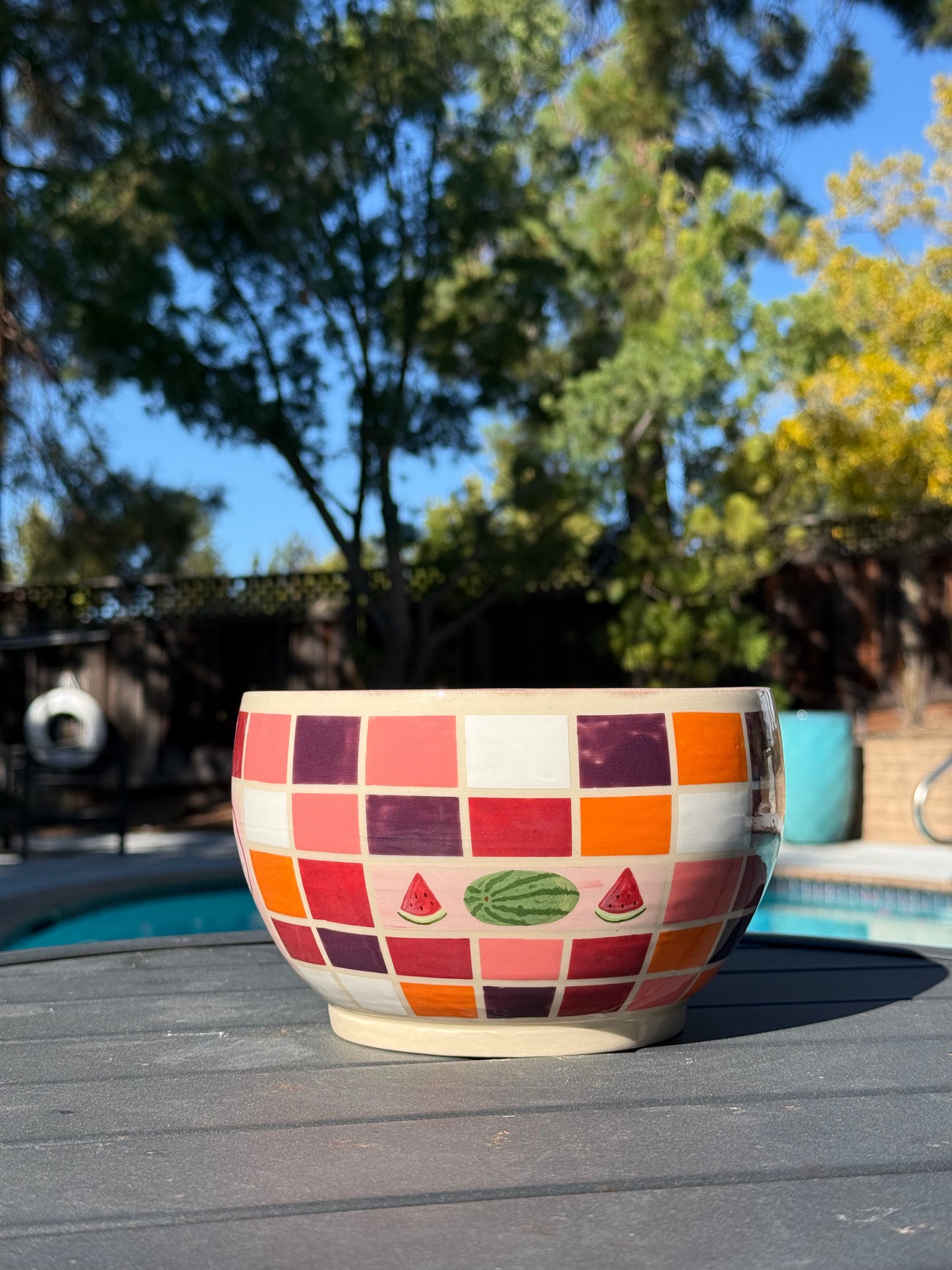 Checkered Fruit Bowl, 1 (Second)