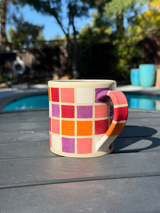 Small Checkered Mug