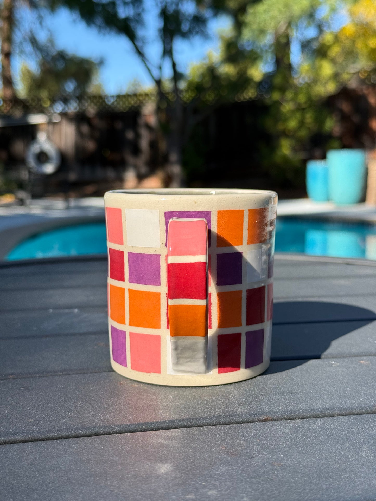 Small Checkered Mug