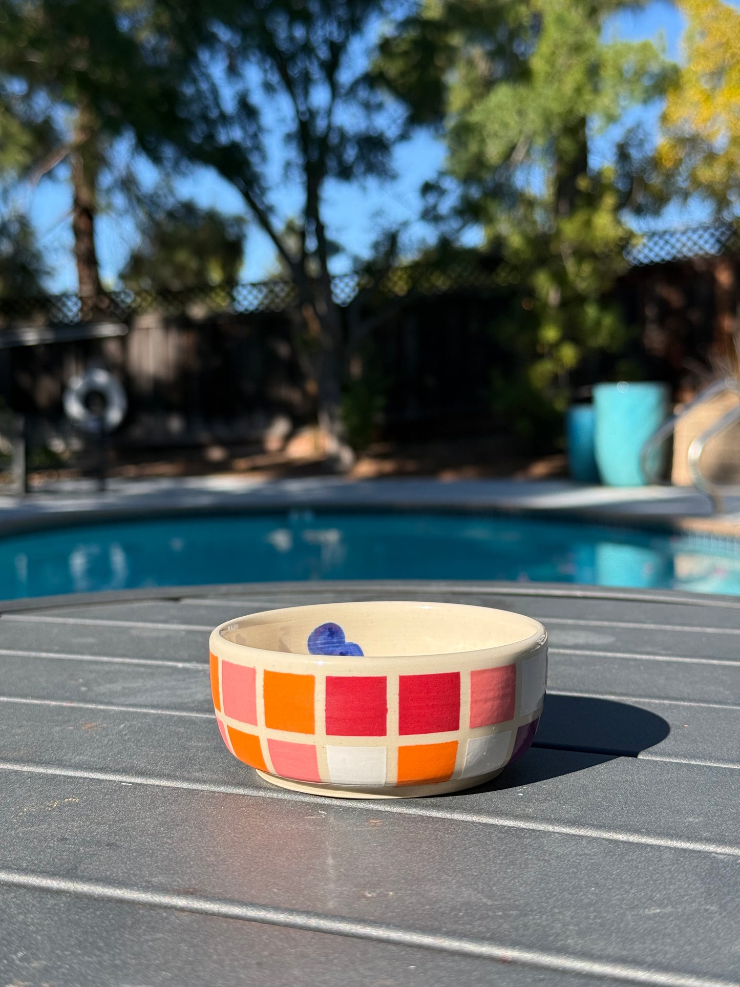 Checker Fruit Snack Bowl