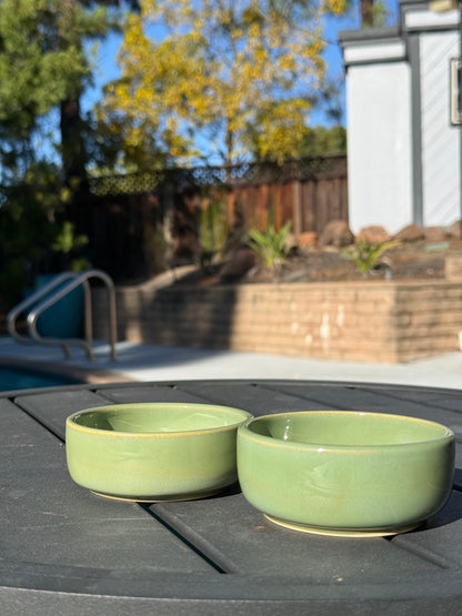 Set of 2 Snack Bowls - Green