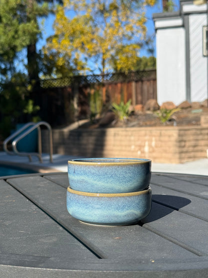Set of 2 Snack Bowls - Blue
