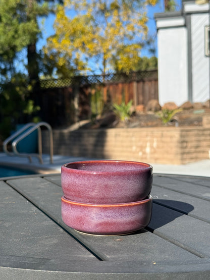 Set of 2 Snack Bowls - Purple