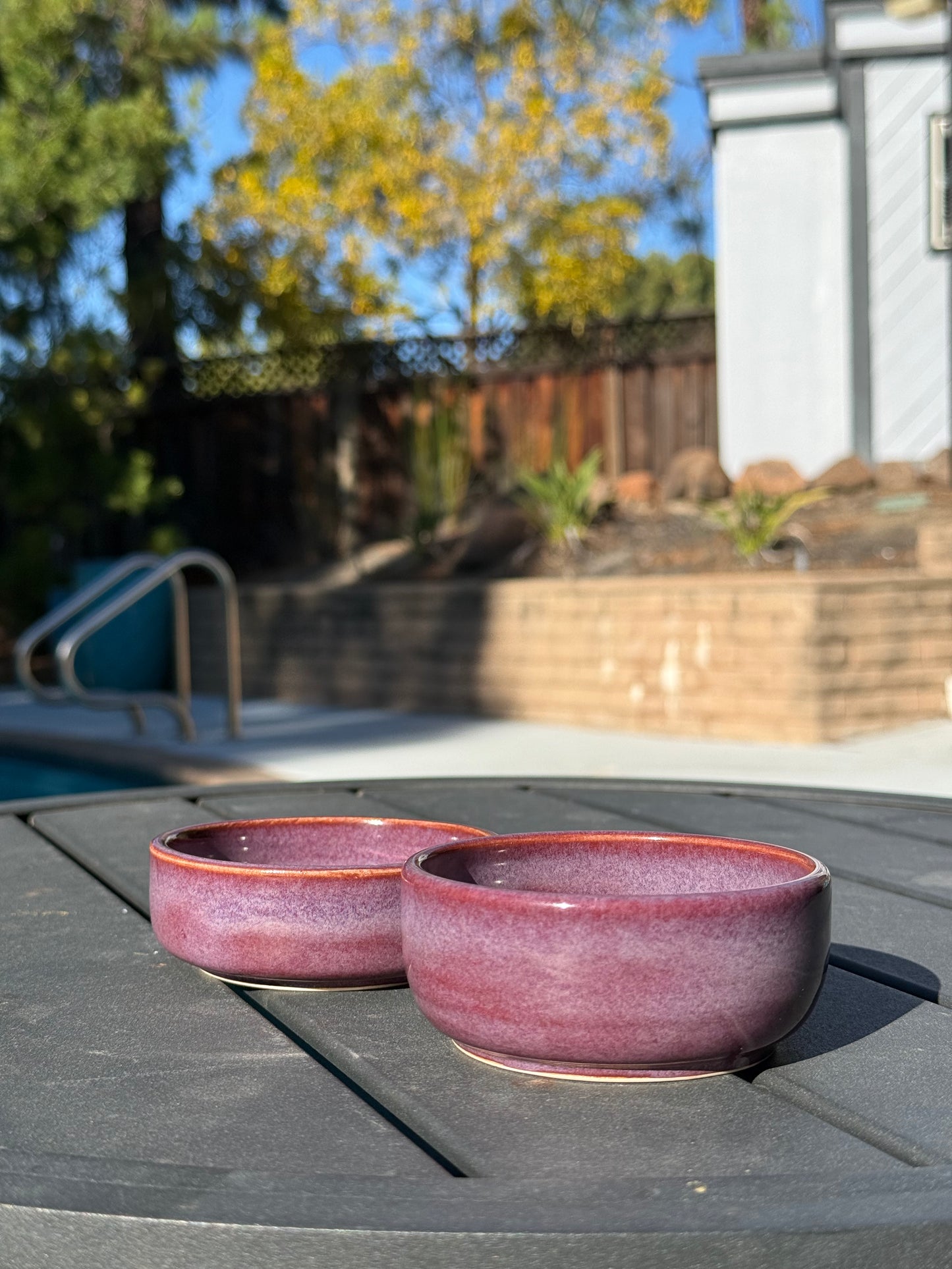 Set of 2 Snack Bowls - Purple